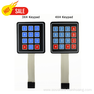 Led Embossed Metal Dome Membrane Switch for Industry